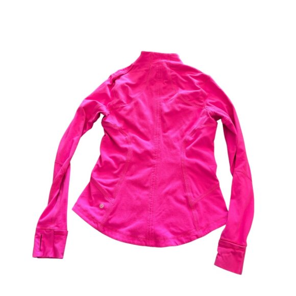 Hot Pink Lululemon Zip Up Sweatshirt - size 10 - Picture 2 of 3